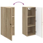 vidaXL Armoire Murale Chêne Sonoma 33 x 34 5 x 90 cm Bois d'ingénierie