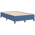 vidaXL Cadre de lit Bleu 120 x 190 cm Tissu en velours côtelé