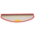 vidaXL Tapis d'escalier 15 pièces 65 x 21 x 4 cm Rouge Demi-rond Grand