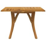 vidaXL Table de jardin 110x110x75 cm Bois d'acacia solide