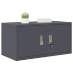 vidaXL Armoire de rangement Anthracite 80 x 40 x 40 cm Acier