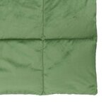 vidaXL Duvet d'été simple Matelassé Vert 240 x 260 cm Microfibre