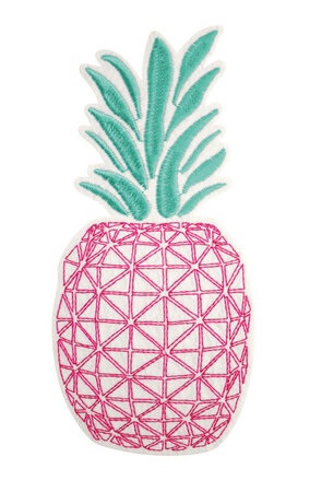 Maxi patch brodé Ananas 17 5 x 8 cm