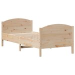 vidaXL Cadre de lit sans matelas 90x190 cm bois de pin massif