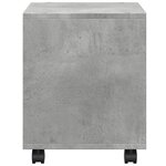 vidaXL Armoire à roulettes gris béton 37x33x42 5 cm bois d’ingénierie