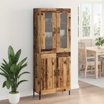 vidaXL Haut Armoire Bois Ancien 69 5 x 34 x 180 cm Bois d'ingénierie