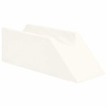 vidaXL Coussin pour les jambes Uni Blanc 68 x 25 x 21 5 cm