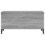 vidaXL Table basse Sonoma gris 90x44 5x45 cm Bois d'ingénierie