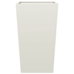 vidaXL Jardinière blanc 45x45x75 cm acier