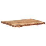 vidaXL Dessus de table Bois d'acacia massif 80x(50-60)x3 8 cm