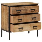 vidaXL Buffets 2 Pièces 70x35x70 cm bois de manguier brut massif