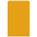vidaXL Tables de chevet 2 Pièces jaune moutarde 34 5x39x62 cm acier