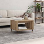 vidaXL Table basse chêne artisanal 60 x 50 x 40 cm Bois d'ingénierie