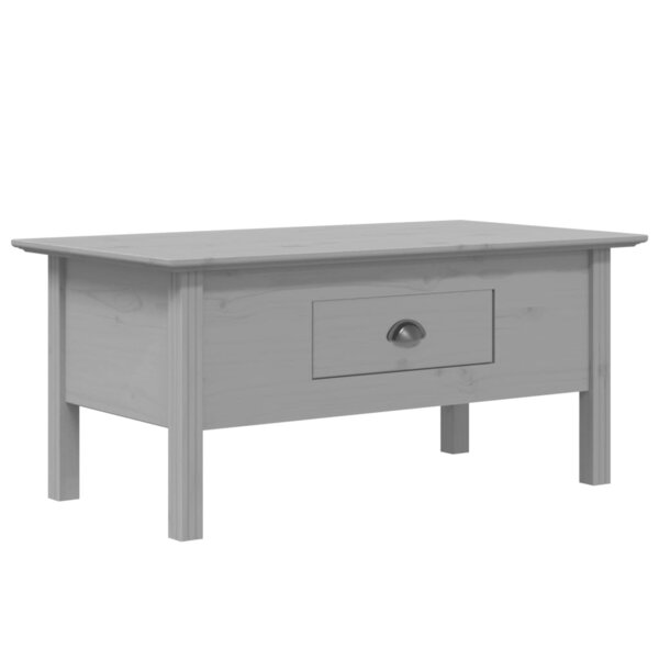 vidaXL Table basse BODO gris 100x55x46 cm bois de pin massif