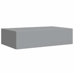 vidaXL Étagère à tiroir murale gris 40x23 5x10 cm MDF