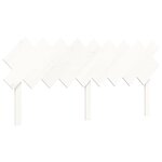 vidaXL Cadre de lit sans matelas blanc bois massif de pin