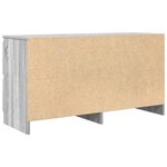 vidaXL Meuble TV sonoma gris 100x35x54 cm bois d'ingénierie