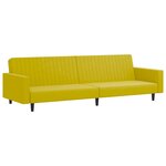vidaXL Ensemble de canapés 2 Pièces jaune velours