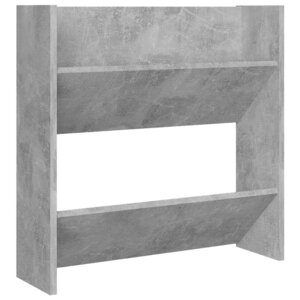vidaXL Armoire à chaussures murale Gris béton 60x18x60 cm Aggloméré