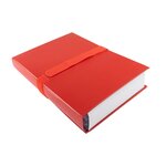 Chemise dos extensible balacron sangle scratch Rabat en pied 24 x 32 Rouge EXACOMPTA