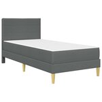 vidaXL Cadre de lit 100 x 200 cm Gris foncé