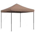 vidaXL Tente de réception pliable escamotable marron 292x292x315 cm