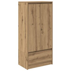 vidaXL Armoire avec tiroir chêne artisanal 55 5x34x119 5 cm
