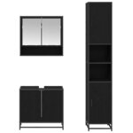 vidaXL Ensemble de mobilier de salle de bain 3 Pièces Chêne artisanal