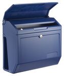 Boîte aux lettres LUNA avec porte -journaux intégré - coloris bleu - Decayeux