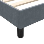 vidaXL Sommier à lattes de lit sans matelas gris foncé 120x210 cm