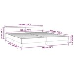Vidaxl cadre de lit avec tête de lit blanc 180x200 cm similicuir