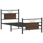 vidaXL Cadre de lit sans matelas chêne marron 80x200cm bois ingénierie