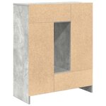 vidaXL Buffet avec tiroirs et portes gris béton 73x31x90 cm
