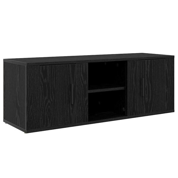 vidaXL Meuble TV Chêne noir 100 x 31 5 x 35 cm Bois d'ingénierie