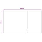 vidaXL Tapis de sol Noir 1 2 x 5 m Caoutchouc
