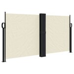 vidaXL Auvent latéral rétractable crème 120x600 cm