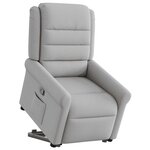 vidaXL Fauteuil inclinable gris nuage tissu