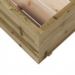 vidaXL Jardinière 70x70x49 5 cm bois de pin imprégné
