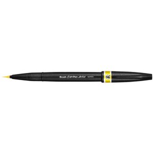 Stylo pinceau sign pen artist  jaune x 12 pentel arts