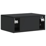 vidaXL Cabinet de chevet 2 pièces Noir 49 x 34 5 x 20 cm