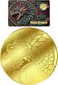 Monnaie MAYA DRAGON 1/200 Oz Or 30$ Liberia 2026