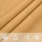 vidaXL Voile d'ombrage 160 g/m² triangulaire sable 3 6x3 6x3 6 m PEHD