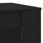 vidaXL Table basse Chêne Noir 102x55x42 cm Bois d'ingénierie