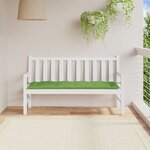 vidaXL Coussin de banc de jardin vert mélangé 150x50x7 cm tissu