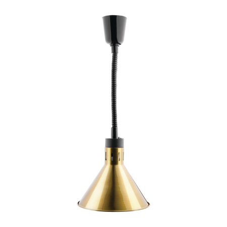 Lampe chauffante conique rétractable finition dorée - buffalo -  - acier
