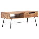 vidaXL Table basse 88x55x40 cm Bois massif
