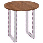 vidaXL Plateau de table Marron Clair Ø 80 x 2 5 cm