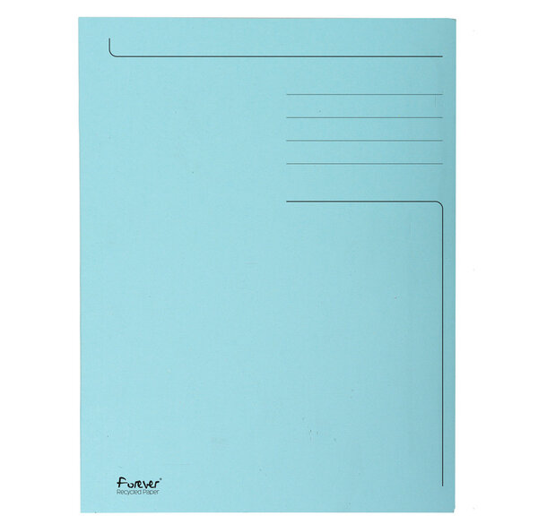 Chemise Imprimées 3 Rabat 280g FOREVER Bleu EXACOMPTA