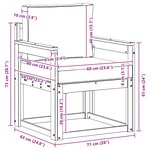 vidaXL 2 Pièce Ensemble de canapés d'extérieur Polyester