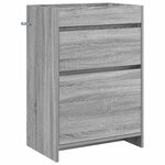 vidaXL Meuble sous lavabo de salle de bain Sonoma gris